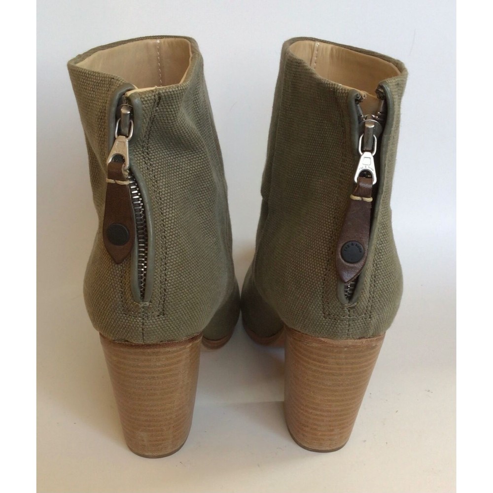 NEW RAG & BONE Stonewall Green Classic Newbury Ankle Boots (Size 40) - MSRP $495 - Picture 8 of 11
